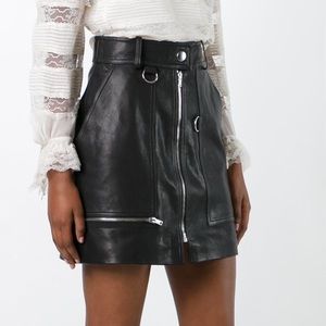 RUNWAY ISABEL MARANT LEATHER SKIRT